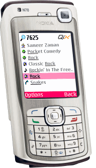 Nokia N70 with Qix