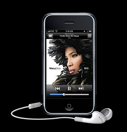 Apple iPhone glamor shots from Apple iPhone showcase gallery section