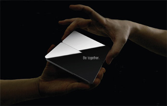 Brix mobile phone concept full-face screen and modular design