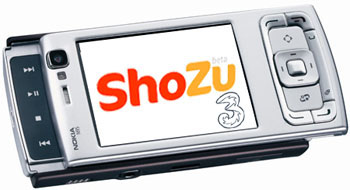 Nokia N95 with ShoZu on Three
