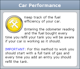 Car Performance web app