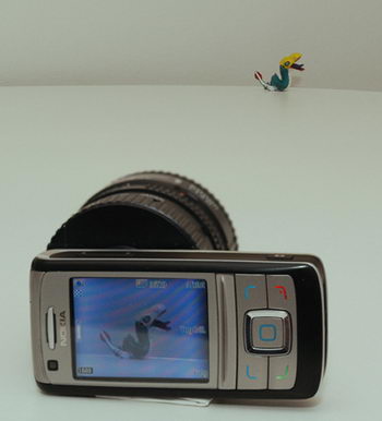 Home made Nokia 6280 with SLR optics and 36x optical zoom!