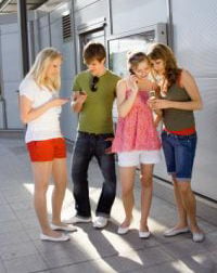 Teens and young adults send more SMS than any other demographics