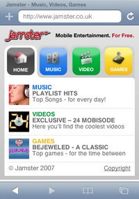 Jamster now offers free iPhone content