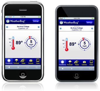 WeatherBug goes iPhone/iPod Touch