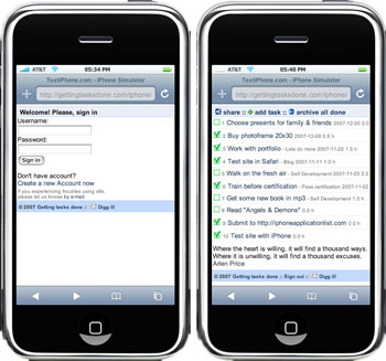 Getting tasks done on iPhone