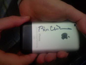iPhone signed by former U.S. president Bill Clinton