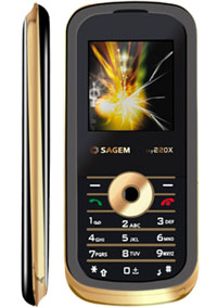 Sagem my220x candybar with a golden touch