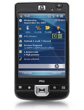 HP iPAQ 210 Windows Mobile 6.0 available