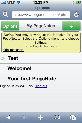PogoNotes - sleek, stylish, and simple notes appication