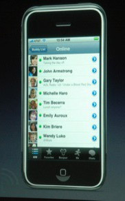 iPhone SDK shows off iChat AIM client