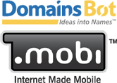 DomainsBot helps you find .mobi domain