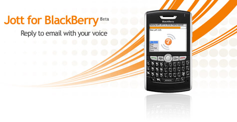 Jott does voice recognition for BlackBerry