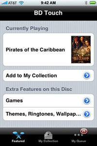 Netblender connects Bluray Disc player to iPhone over BD Live