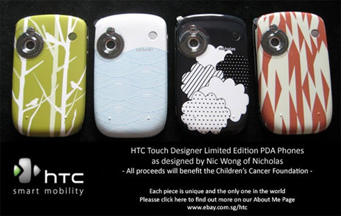 HTC and Nic Wong design HTC Touch for charity