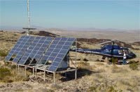 Verizon solar powered cell tower