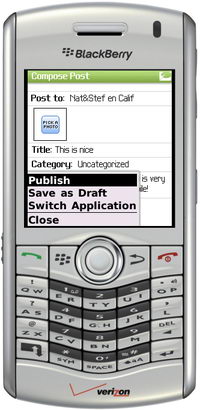Six Apart releases BlackBerry mobile client