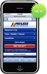 Payless Car Rental goes iPhone, iPod Touch