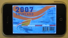 iPhone membership cards