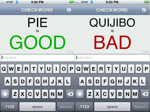 Scrabble checking CheckWord