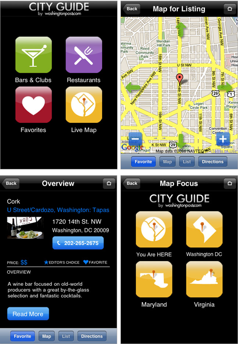 Washington Post launches City Guide for iPhone