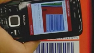 Cellphone shopping with Future Store barcodes