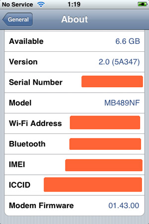 iPhone 3G baseband firmware hack