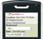 OpenTable.com goes mobile