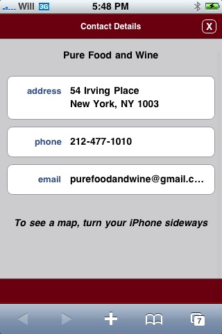 iPhone optimized website with Schmap