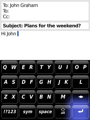 BlackBerry Storm Operating System