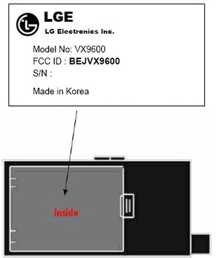 LG VX9600 spotted at FCC