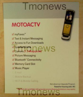 Yellow MOTOACTV W450 coming to T-Mobile?