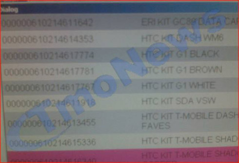 T-Mobile HTC Dream G1 inventory