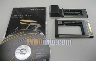 Sprint Novatel EX720 EV-DO ExpressCard kommt mit PCMCIA-Adapter
