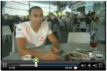 Lewis Hamilton reviews the Blackberry storm