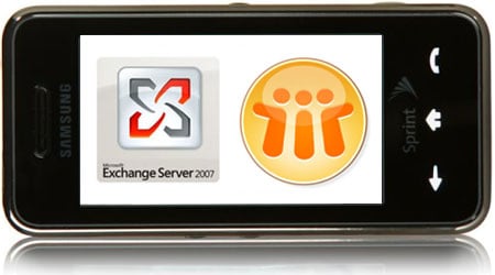 Sprint Instinct can now sing along Microsoft Exchange, Lotus Notes