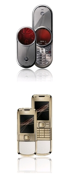 arte and aura eXpansys: Motorola Aura and Nokia 8800 Arte Gold   the height of luxury