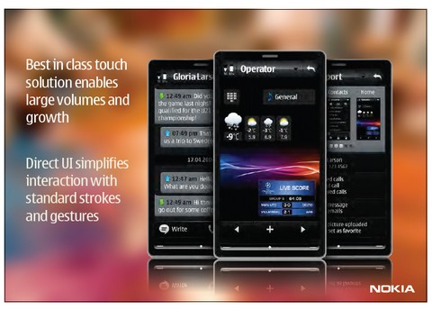 nokia touch prototype New UI to be built on top of Symbian, S60 to be taken behind the barn and shot in the face?
