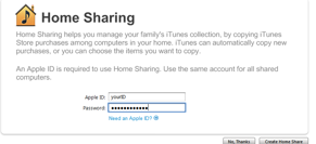 how to set up home sharing iphone - step 3