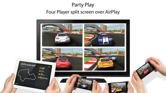 Real Racing 2 iOS 5 Airplay Update