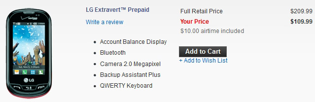 Verizon unveils LG Extravert for pre-paid customers Verizon unveils LG Extravert for pre-paid customers