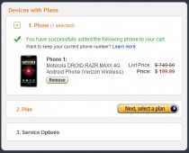 Motorola DROID RAZR MAXX now just $199.99 at Amazon Wireless