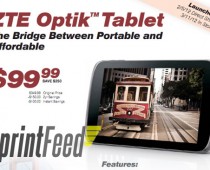 Low-cost ZTE Optik tablet hitting Sprint on February 5th