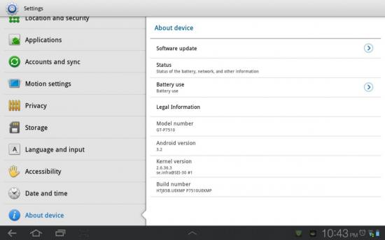 Samsung Galaxy Tab 10.1 Wi-Fi gets OTA update and it's not Ice Cream Sandwich