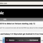 Droid Incredible 4G LTE Browser