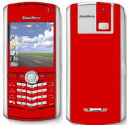 Red BlackBerry Pearl
