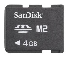 SanDisk 4GB Memory Stick Micro card