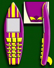 Surfboard phone concept/patent