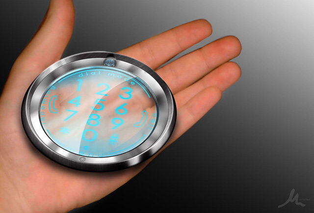 Radia cell phone concept - the disc phone