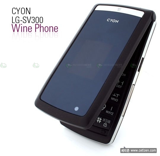 LG SV300 Wine Phone for SK Telecom LG Telecom in Korea